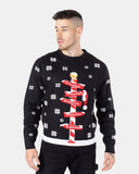 Black Pub Reindeer Novelty Jumpers