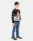 Black Santa Fairisle Kids Christmas Jumper