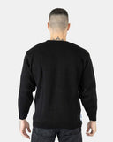 Black Santa Sleigh Retro Christmas Jumper