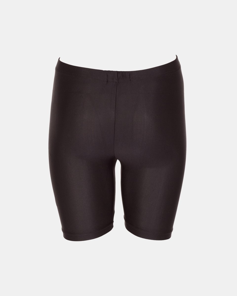 Black Shiny Nylon Lycra Shorts