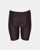 Black Shiny Nylon Lycra Shorts