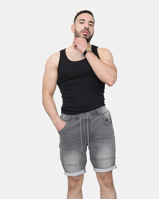 Black Shorts With Drawstring (Multi - Pockets)