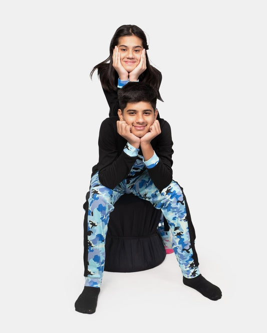 Black Skull Gaming Print Pyjamas