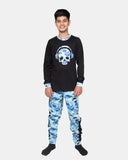Black Skull Gaming Print Pyjamas