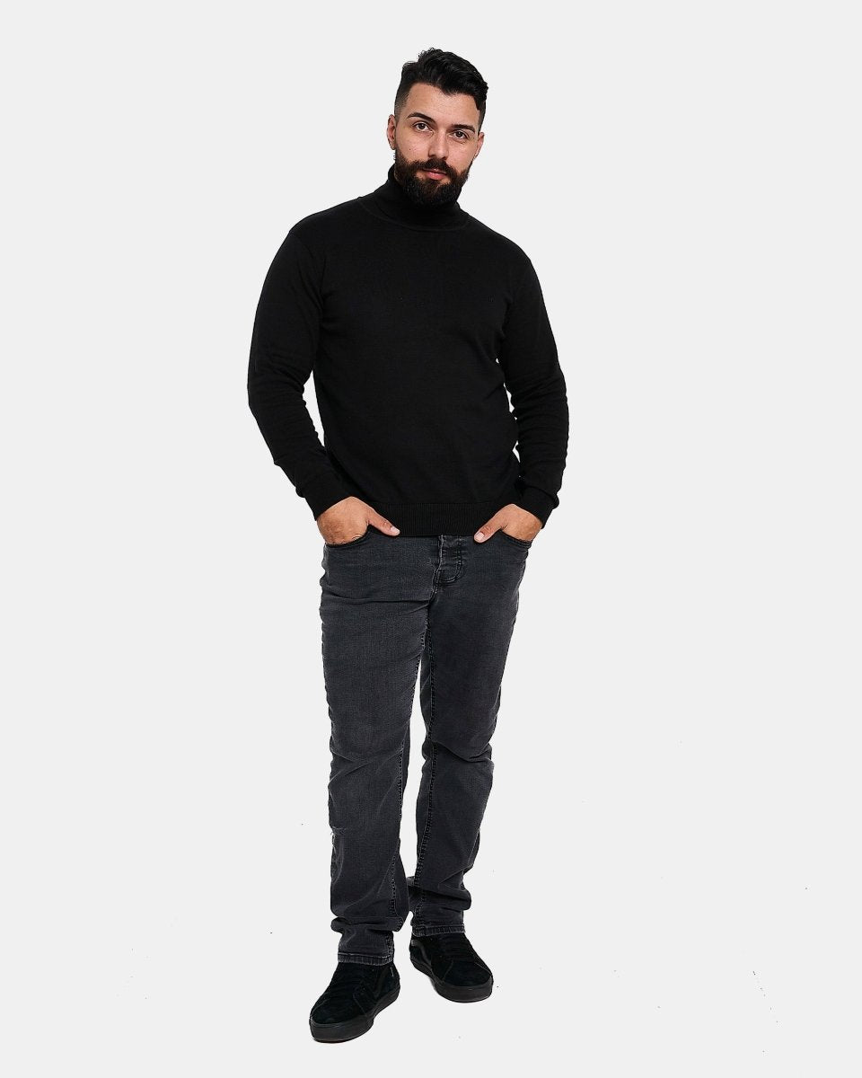 Black Turtleneck Long Sleeve Jumper