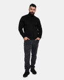 Black Turtleneck Long Sleeve Jumper