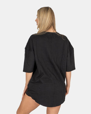 Black Women Loose Baggy Oversized T-Shirt