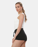 Black Womens Cotton Shorts