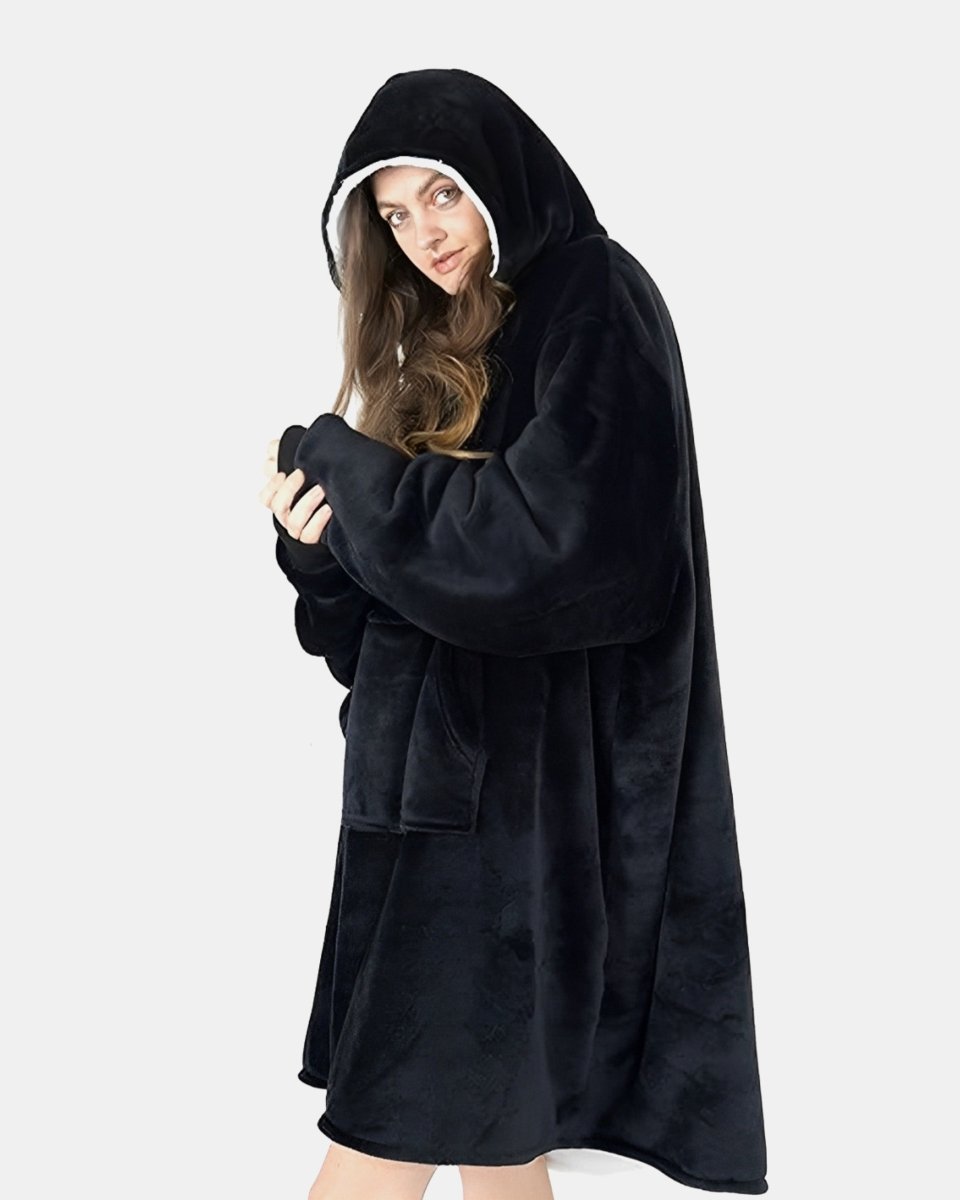 Black Women's Sherpa Lining Hoodie