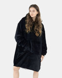 Black Women's Sherpa Lining Hoodie