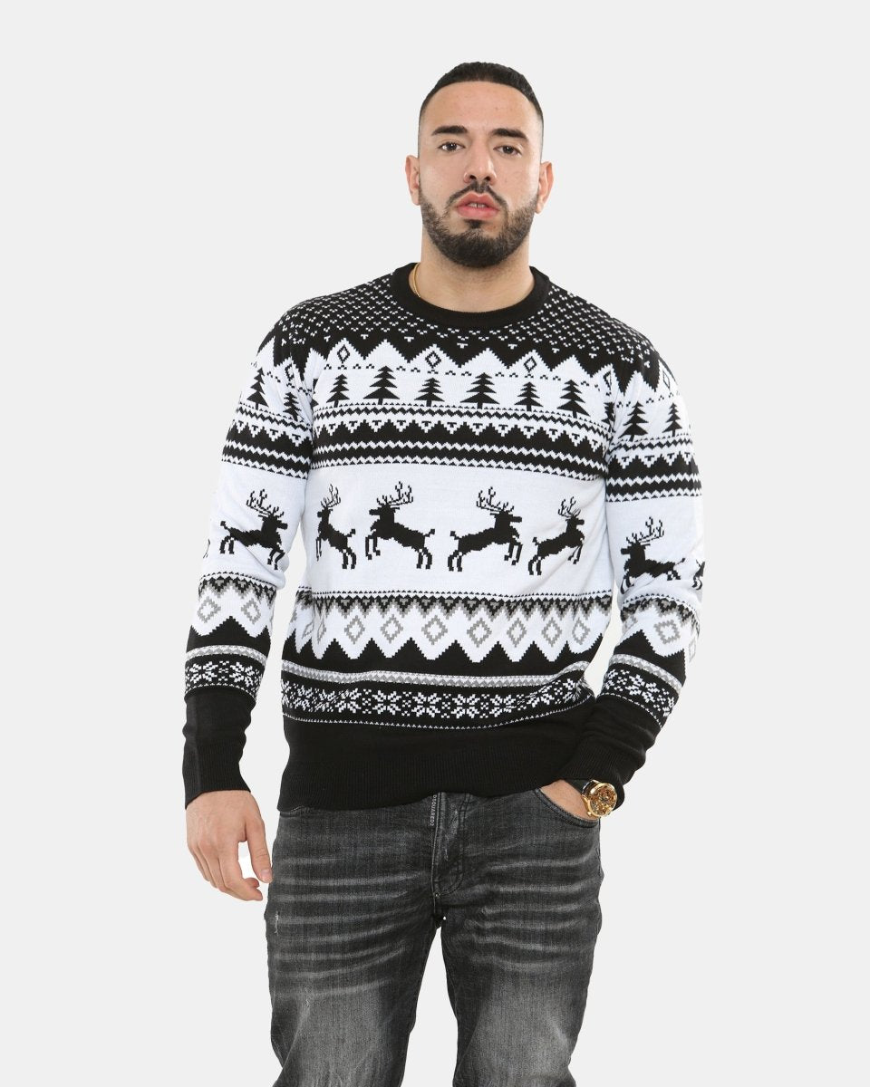 Black Xmas Tree Crewneck Sweatshirt