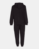 Black/Red Contrast Fleece Tracksuit