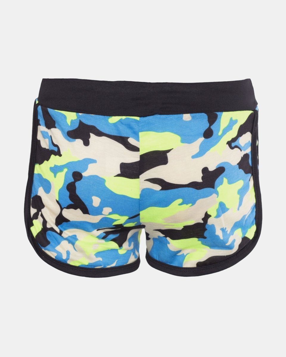 Blue Camouflage Summer Shorts