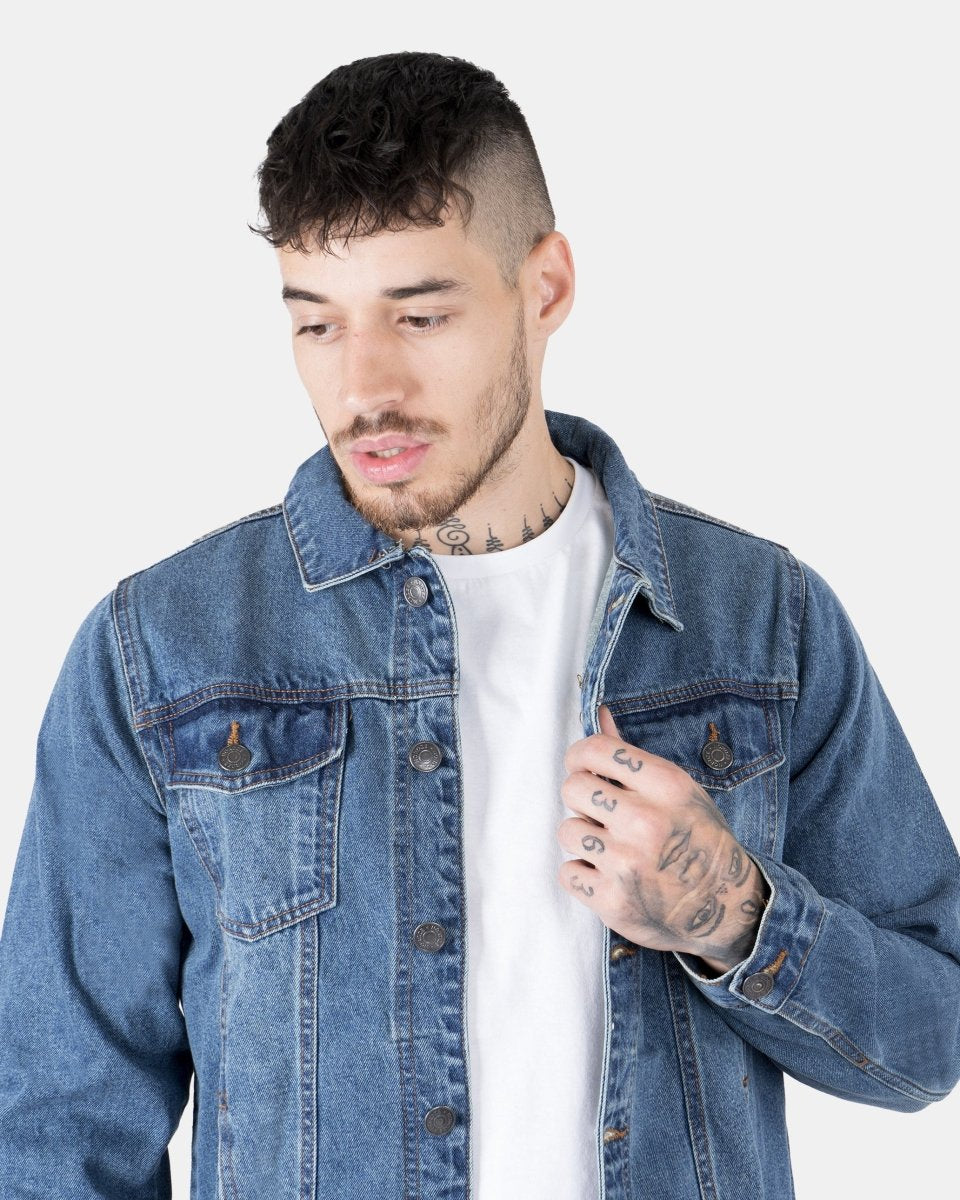 Blue Classic Washed Denim Jacket