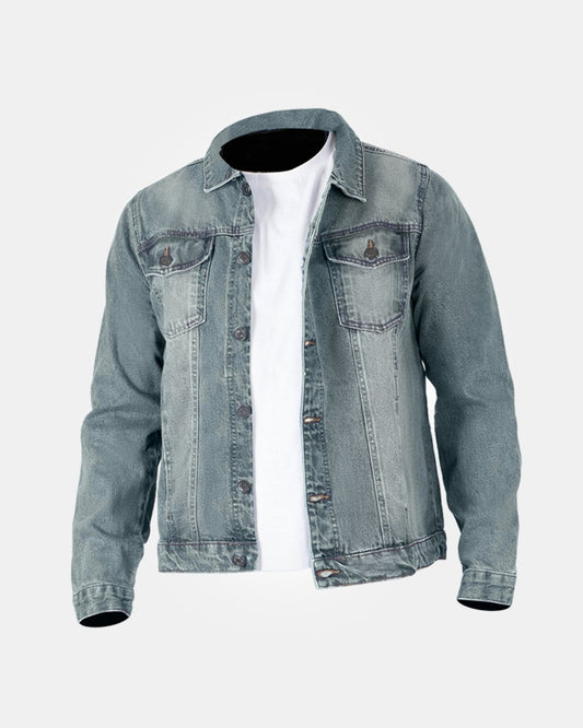 Blue Denim Jacket Classic Buttoned - Cuffs