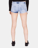 Blue E221 Raw Edges Jeans Short