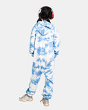 Blue Kids Fleece Tie - Dye Onesie