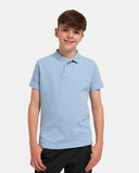 Blue Kids Plain Polo Shirt