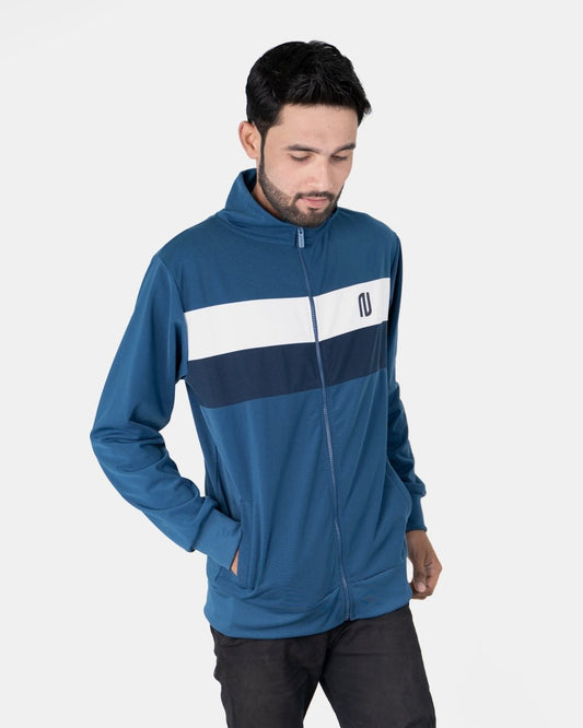Blue Lightweight Casual Track Jacket