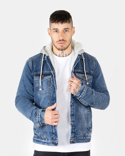 Blue Trucker Denim Long Sleeve Jacket