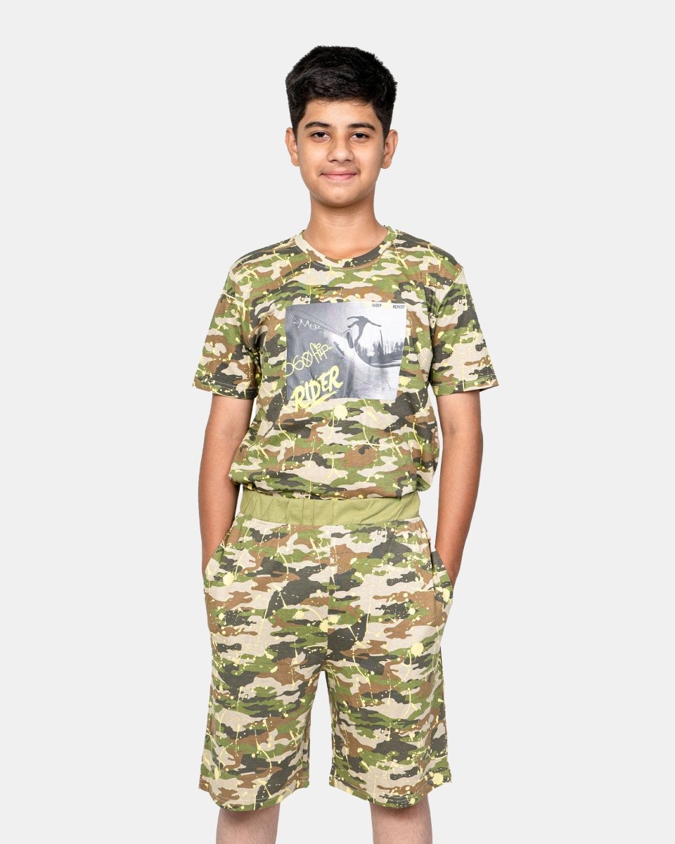 Boys Aop Shark Print T-Shirt