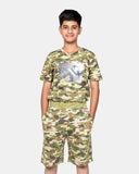 Boys Aop Shark Print T-Shirt