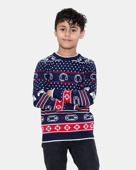 Boys Headphone Controller Red Jumper