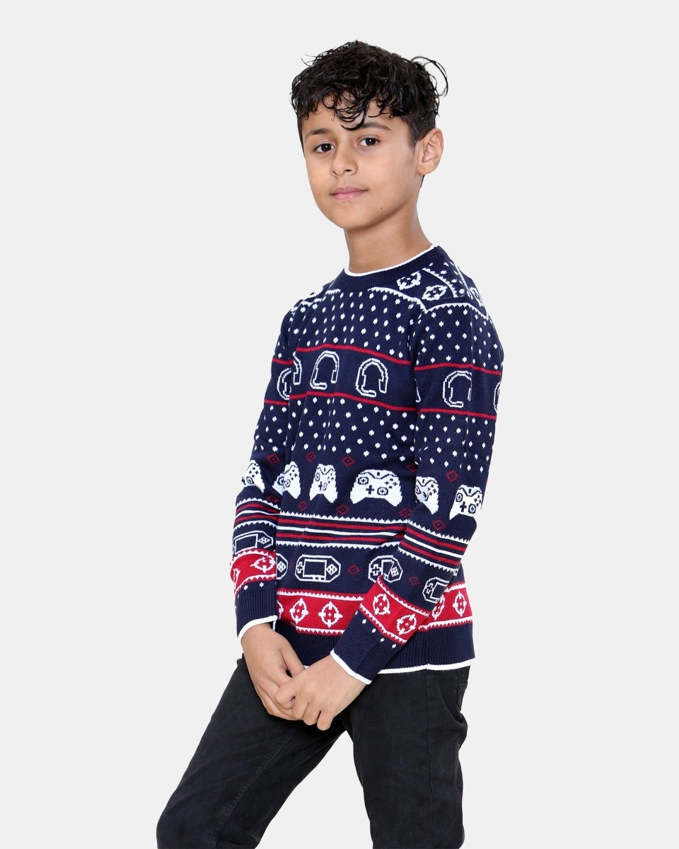 Boys Headphone Controller Red Jumper