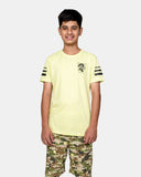 Boys Lime Green Shark Print T-Shirt