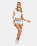 Brklyn - White Camouflage Summer Shorts