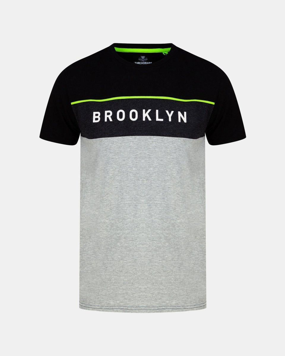 Brooklyn Print Black Men's T-Shirt