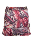 Brown Girls High Waist Floral Mini Skirt
