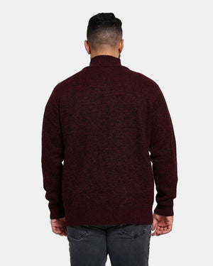 Burgundy Cardigan Full Zip Up Jumper