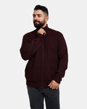 Burgundy Cardigan Warm Winter Jumper
