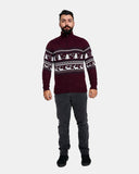 Burgundy Chunky Knit Christmas Jumper