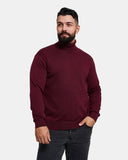 Burgundy Turtleneck Long Sleeve Jumper