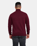 Burgundy Turtleneck Long Sleeve Jumper