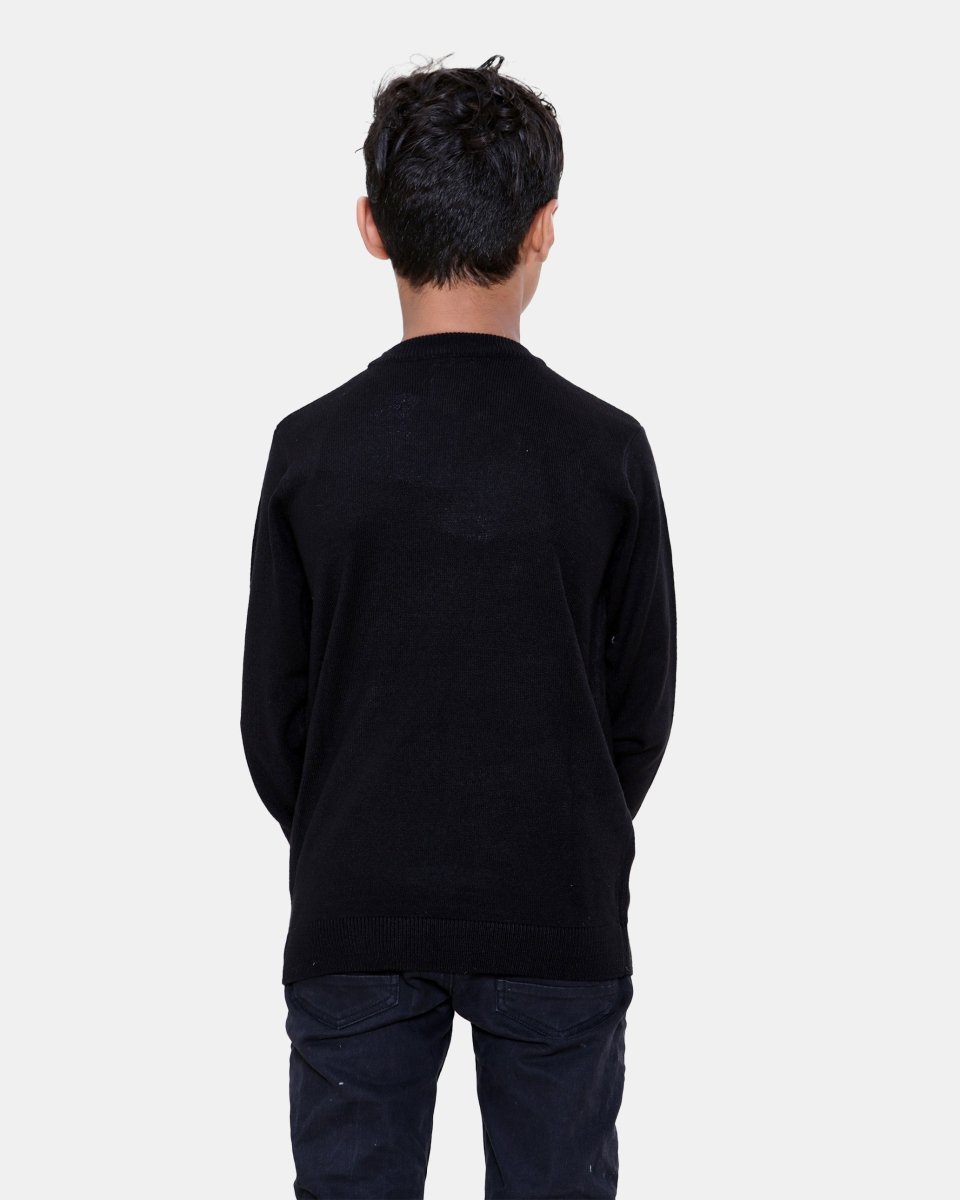 Bus Black Kids Christmas Jumpers