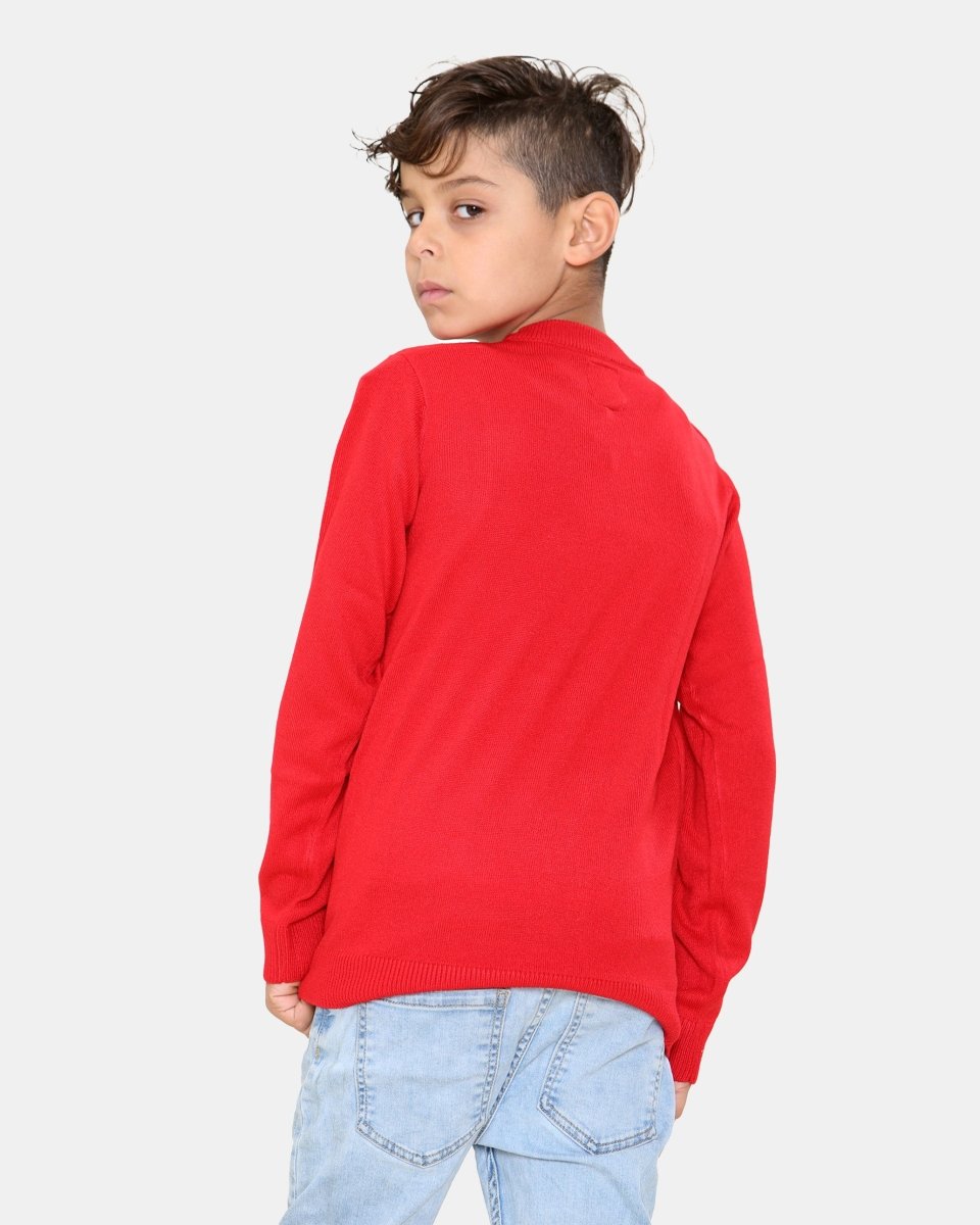Bus Red Kids Christmas Jumpers