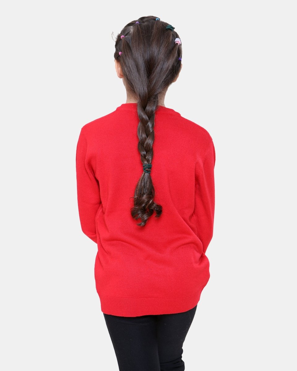 Bus Red Kids Christmas Jumpers