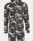 Camo Green Kids One Zip Onesie