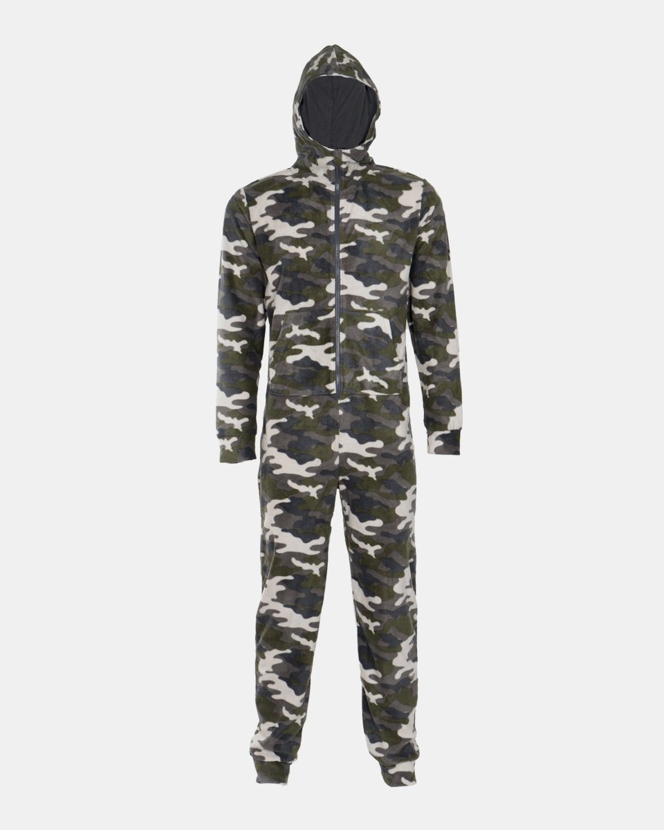 Camo Green Kids One Zip Onesie