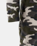 Camo Green Kids One Zip Onesie