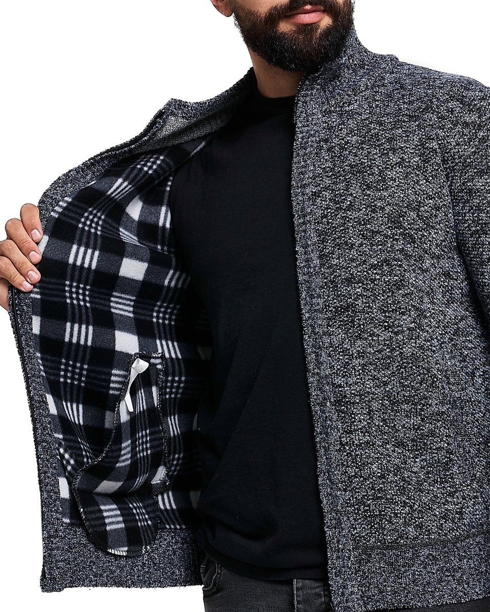 Charcoal Cardigan Full Zip Up Jumper