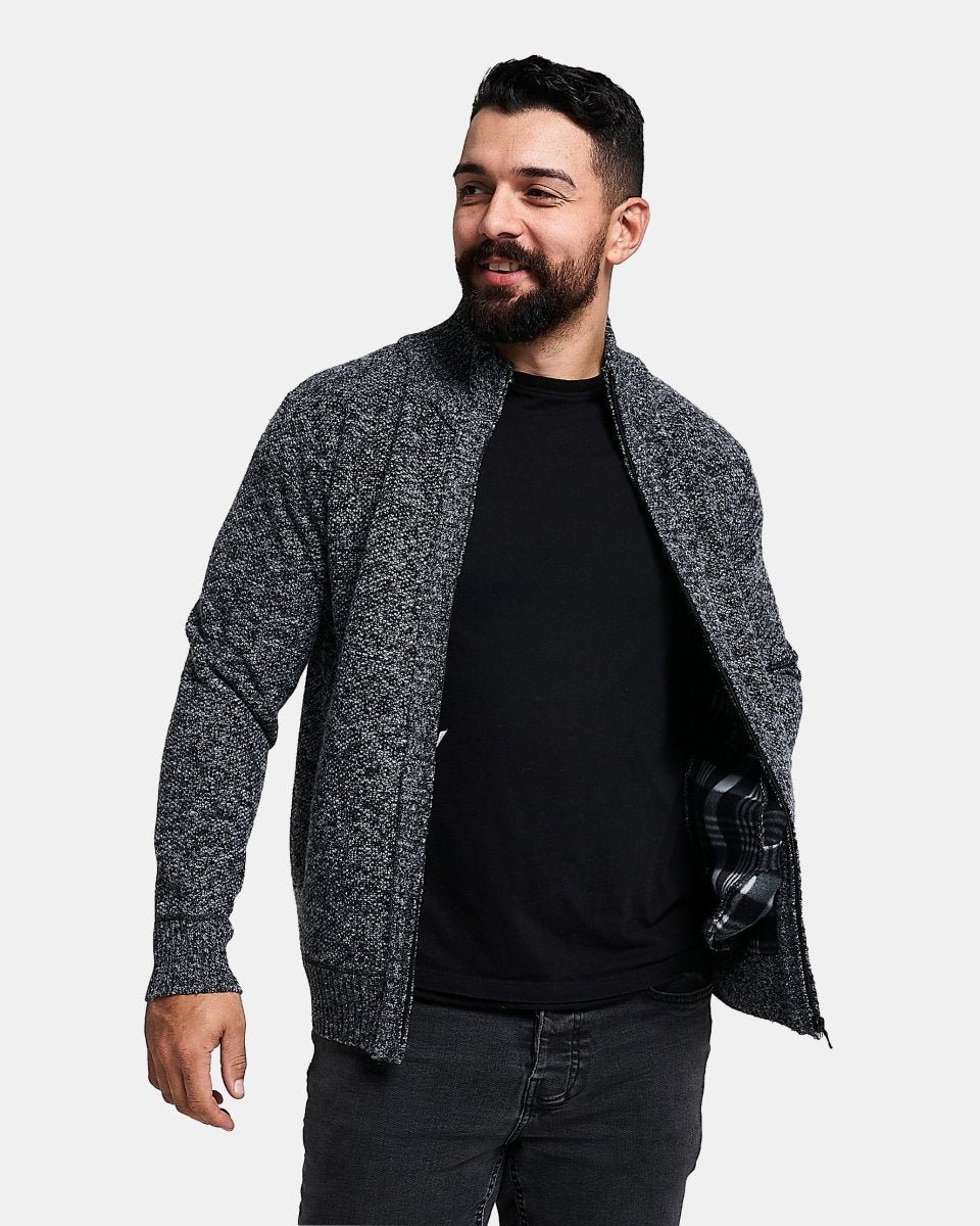 Charcoal Cardigan Full Zip Up Jumper