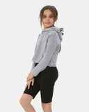 Charcoal Girl's Long - Sleeve Hoodie