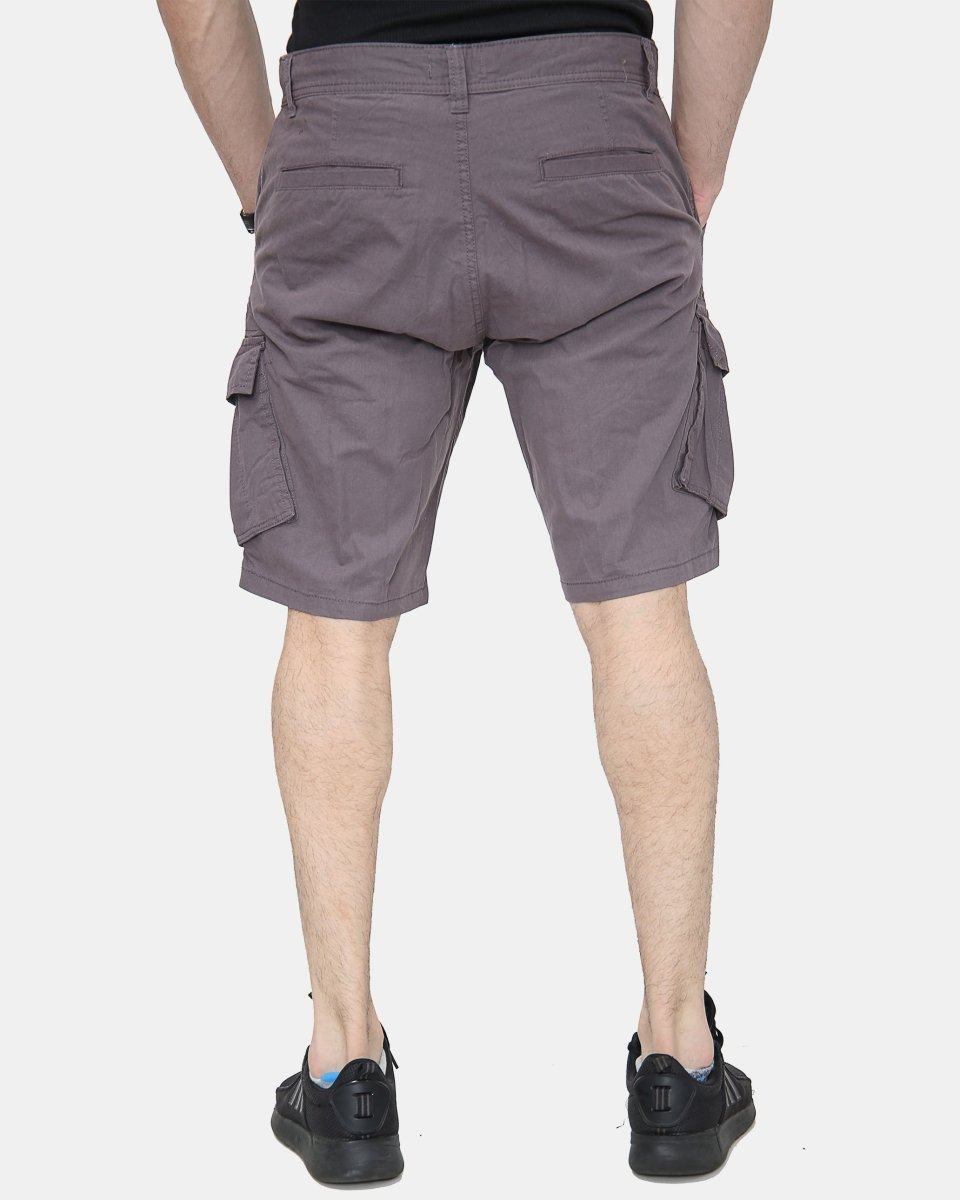 Charcoal Knee Length Cargo Shorts