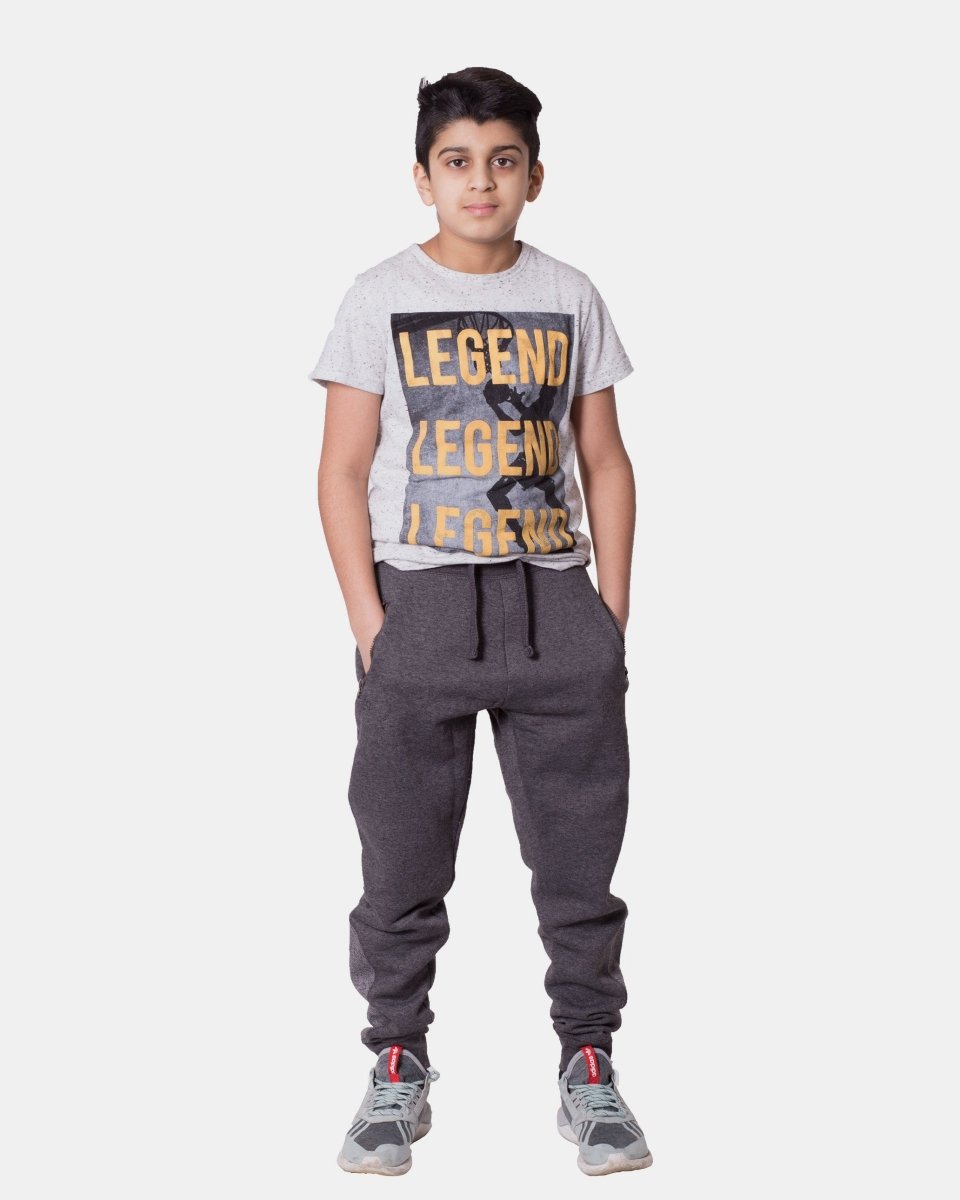 Charcoal Loose - Fit Joggers for Kid's
