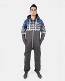 Charcoal Stylish Aztec Mens Onesie