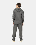 Charcoal/Blue Contrast Fleece Tracksuit
